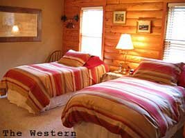 'The Western' at Bed & Buggy Inn Bed and Breakfast, Log Home - Manhattan, Kansas